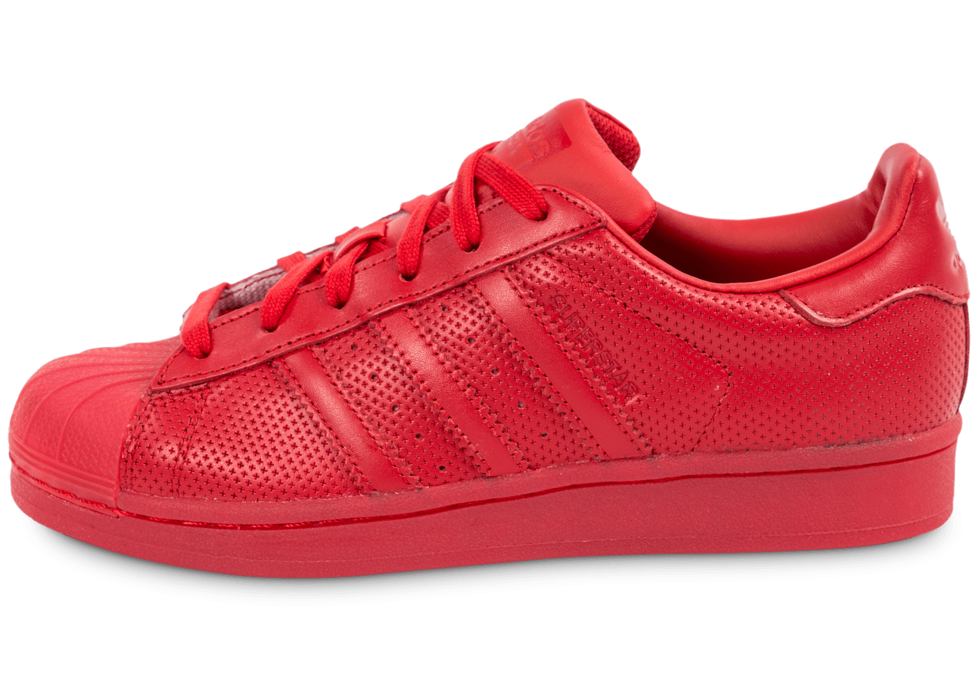 adidas superstar toute rouge femme